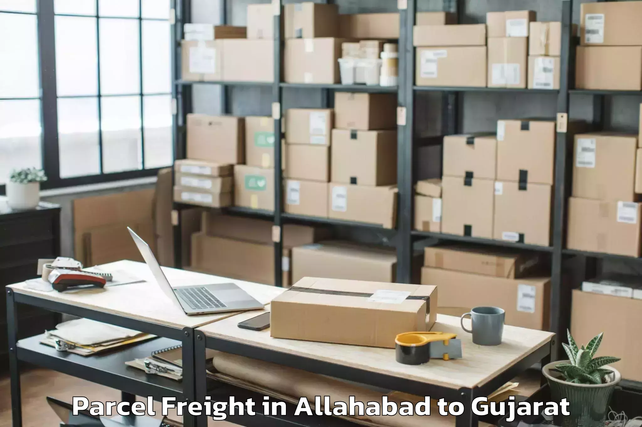 Allahabad to Gujarat Vidyapith Ahmedabad Parcel Freight